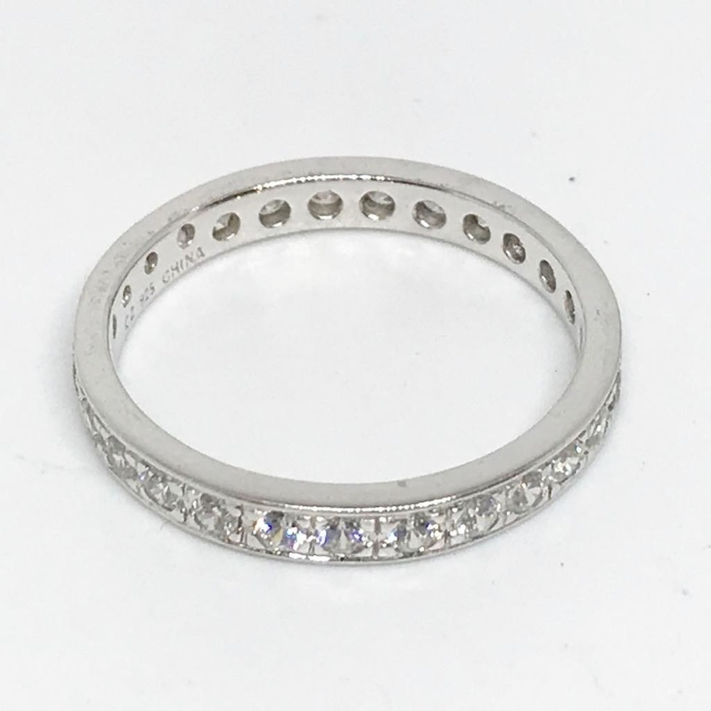 Cubic Zirconia CZ Sterling Silver Ring Size 9 Fashion Jewelry